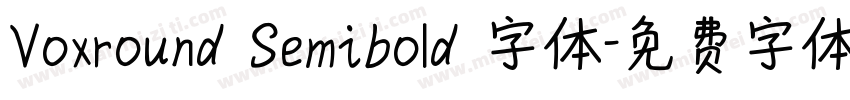 Voxround Semibold 字体字体转换